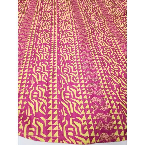 Anthropologie Kahindo Tanzania Maxi Dress Ruffle Strapless Cotton w/ Pockets - Picture 10 of 12